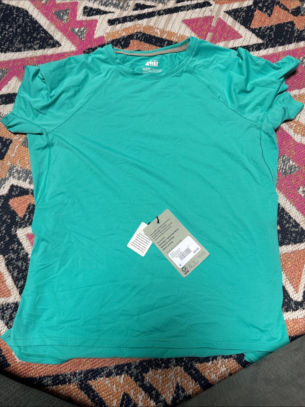Women's rei swift land Short-Sleeve Technical Tee — Teal